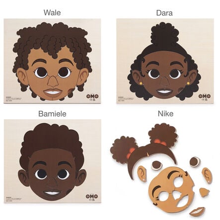 Little OMO Face Puzzle Bundle 4pk  hi\-res