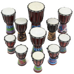 Beginners Djembe Drums 11pk  Beginners Djembe Drums 11pk  hi-res