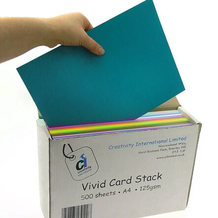 Vivid and Pastel Lightweight Assorted Card Stack 120gsm  hi\-res