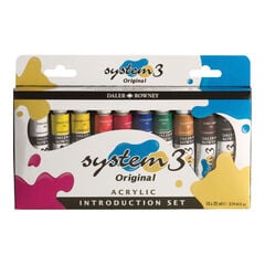 Daler-Rowney System3 Acrylic Introduction Set Asstd 10x22ml  hi-res
