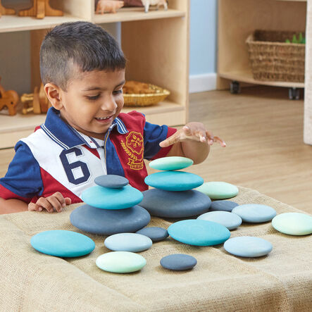 TTS Wooden Stacking Pastel Pebbles  hi\-res
