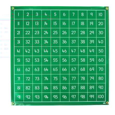 TTS Write on Vinyl Hundred Squares 1\-100 Ascending  hi\-res