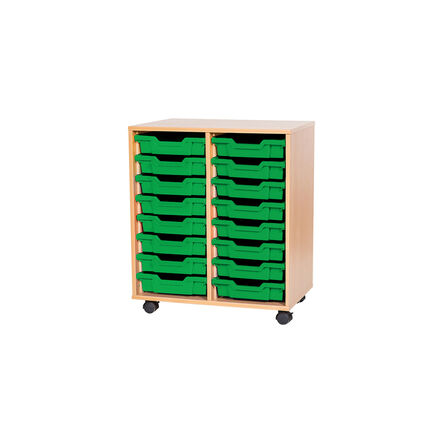 Mobile Double Tray Storage Unit 16 Trays  hi\-res