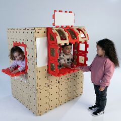 Polydron Recycled Giant Outdoor Build-A-Shop 83pcs  Polydron Recycled Giant Outdoor Build-A-Shop 83pcs  hi-res