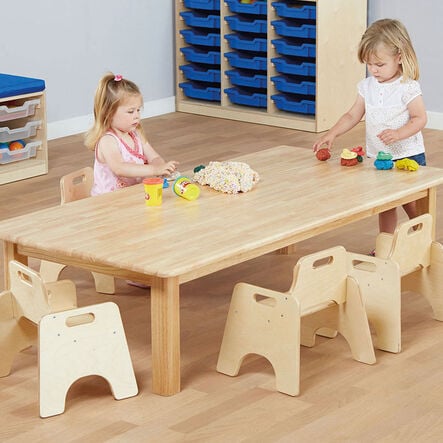 Children’s Large Natural Wooden Table  hi\-res