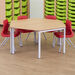 MDF Edge Welded Frame Trapezoidal Table  hi\-res