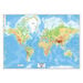 World Map Reversible Political and Physical A0  hi\-res