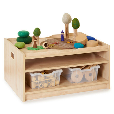 Maple Play Table with Trays H400mm Maple hi\-res