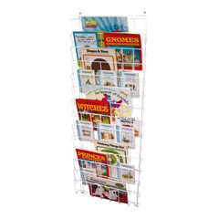 Vertical Wall Mounted Book Rack H1165 x W435 x D70mm  hi-res