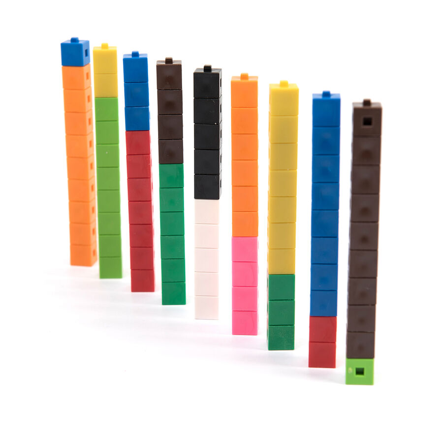 Plastic Interlocking Colour Cubes | Number | TTS