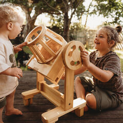 Explore Nook Construction Wooden Cement Mixer  hi-res