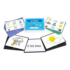 TTS French Weather Vocabulary Builder Activity Cards 46pk  TTS French Weather Vocabulary Builder Activity Cards 46pk  hi-res