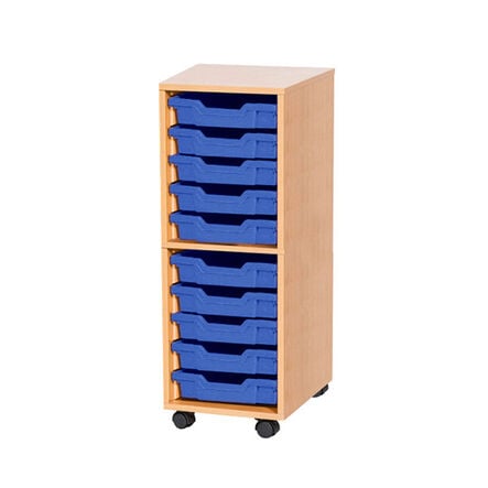 Mobile Single Tray Storage Unit 10 Trays  hi\-res