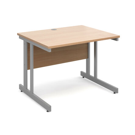 Express Straight Office Desk L1400mm Beech Beech hi\-res