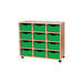 Mobile Triple Tray Storage Unit 12 Deep  hi\-res