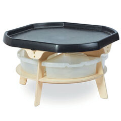 Play Tray Activity Table with Shelf and 4 Tubs or Baskets  Play Tray Activity Table with Shelf and 4 Tubs or Baskets  hi-res