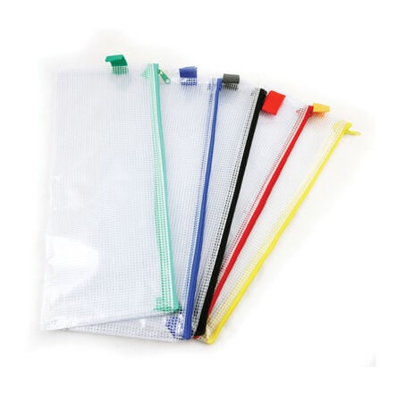 Heavy Duty Mesh Reinforced Zip Wallets 5pk  hi\-res