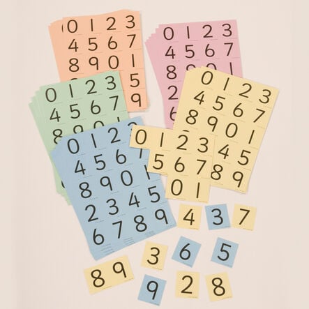 TTS Coloured Digit Cards Class Pack  hi\-res