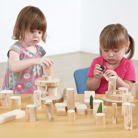 Tree Blocks Without Bark 36pcs  hi\-res