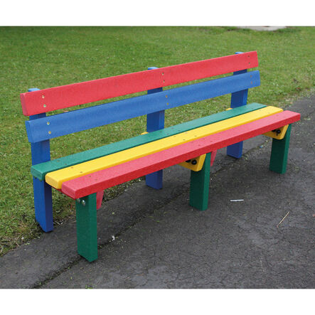 Marmax Reston Recycled Plastic 3 Seater Outdoor Bench MultiC  hi\-res