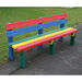 Marmax Reston Recycled Plastic 3 Seater Outdoor Bench MultiC  hi\-res
