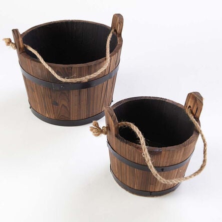 Wooden Buckets 2pk  hi\-res