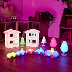 TTS Remote Control Light Up Vehicle, Houses, Trees & People  hi-res
