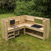 TTS Outdoor Wooden Corner Kitchen Unit H110 x W180 x D180cm  hi\-res