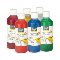 Creall Glitter Paint Assorted 250ml 6pk  Creall Glitter Paint Assorted 250ml 6pk  hi-res