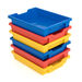 Gratnells Storage Trays 6 Pack Multicoloured Shallow Multicoloured hi\-res