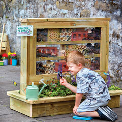 Millhouse Mini Beast Hotel with Planter Base  Millhouse Mini Beast Hotel with Planter Base  hi-res