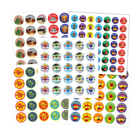 Spanish Assorted Rewards Stickers 125pk  hi\-res