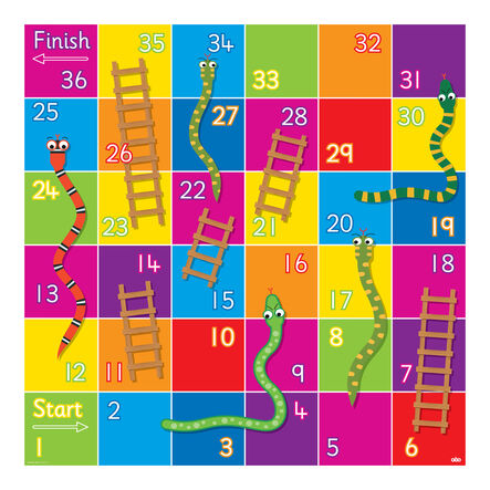 TTS Bee\-Bot® Snakes and Ladders Mat  hi\-res
