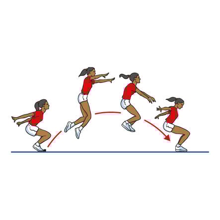 Eveque Sportshall Junior Standing Long Jump Mat  hi\-res