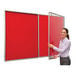 FlameShield Tamperproof Corridor Noticeboards Double Door  hi\-res