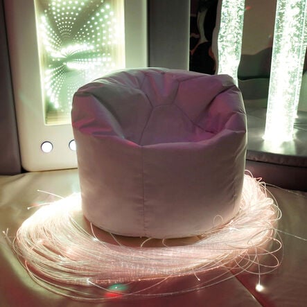Sensory Room White Bean Bag  hi\-res