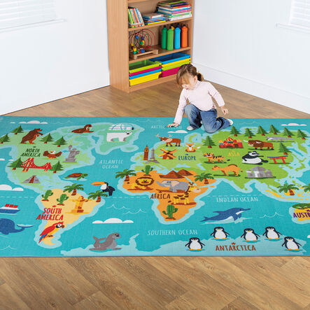 Animals and Places of the World Mat L3 x W2m  hi\-res