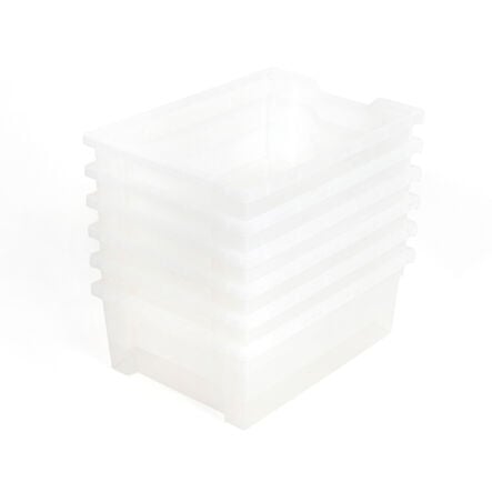 Gratnells Storage Trays 6 Pack Clear Deep Clear hi\-res