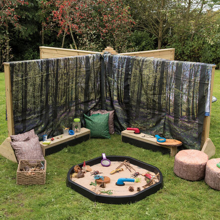 Outdoor Wooden Divided Rooms  hi\-res