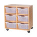 Mobile Double Tray Storage Unit 6 Deep  hi\-res