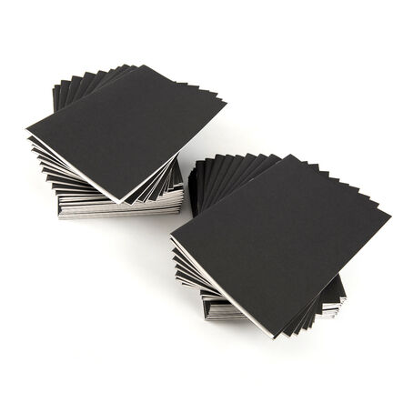 Pisces Plain Stapled Sketchbooks Black A4 100gsm 50pk Black hi\-res