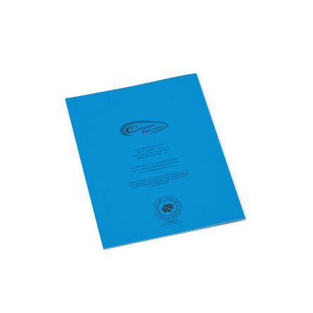 Tinted Squared Exercise Books Aqua 10pk  hi\-res