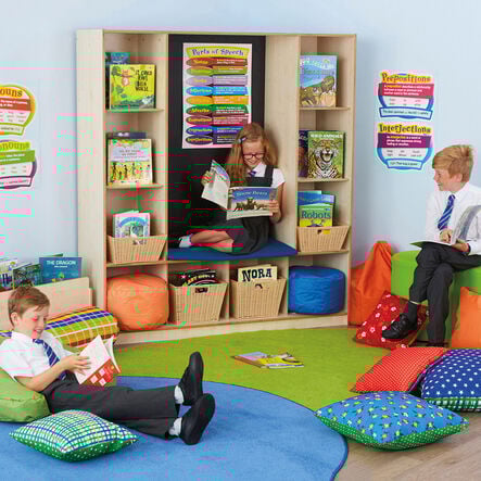 TTS Wooden Bookcase with Seating  hi\-res