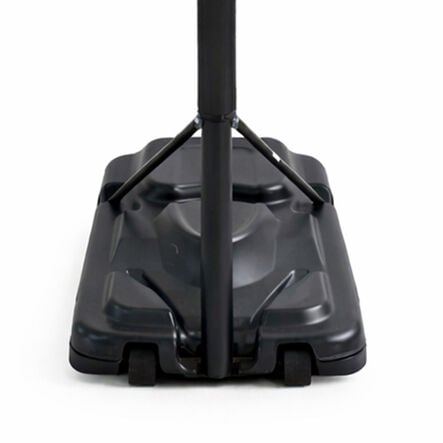 Telescopic Portable Basketball Unit w\/ Backboard \x26 Padding  hi\-res