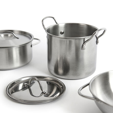 Role Play Kitchen Stainless Steel Cookware Set  hi\-res