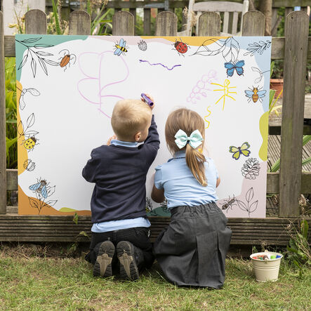 TTS Eco Outdoor Giant Mark Making Minibeast Whiteboard  hi\-res