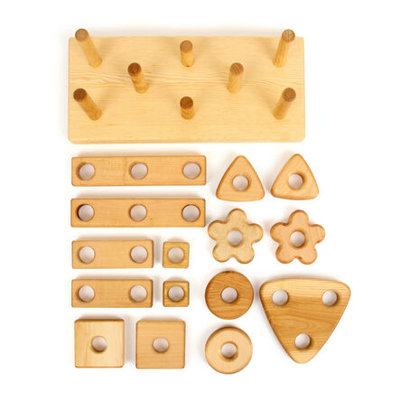 TTS Wooden Stack \x26 Build Block 15pk  hi\-res