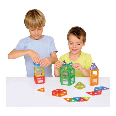 Translucent Magnetic Polydron 128pk  hi\-res