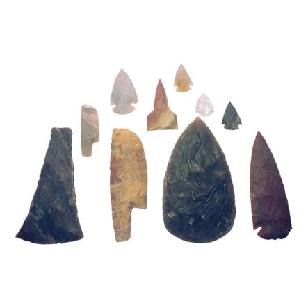 Stone Age Flint Artefact Set 10pk  hi\-res