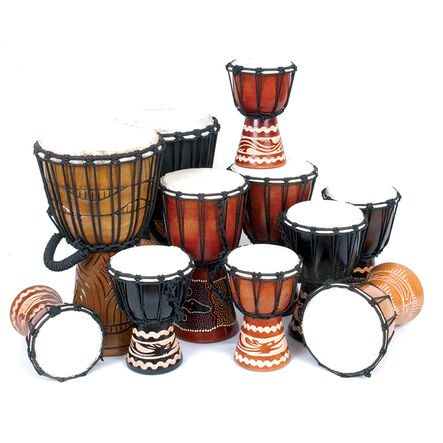 Beginners Multicultural Djembe Drums 11pk  hi\-res